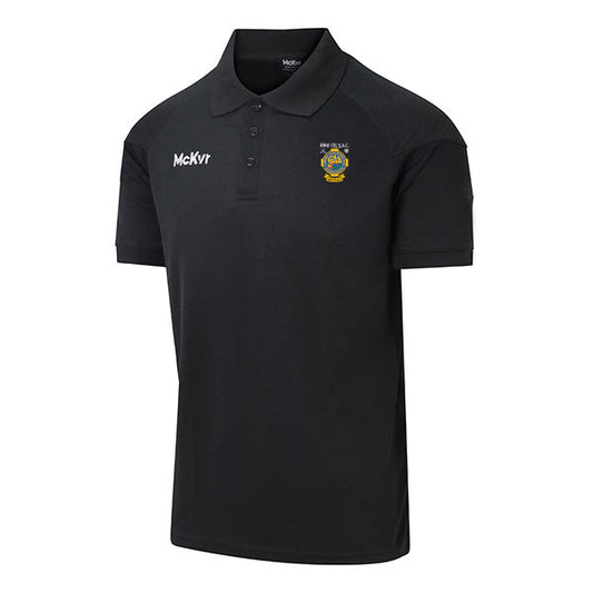 Mc Keever Eire Og GAA Carlow Core 22 Polo Top - Adult - Black