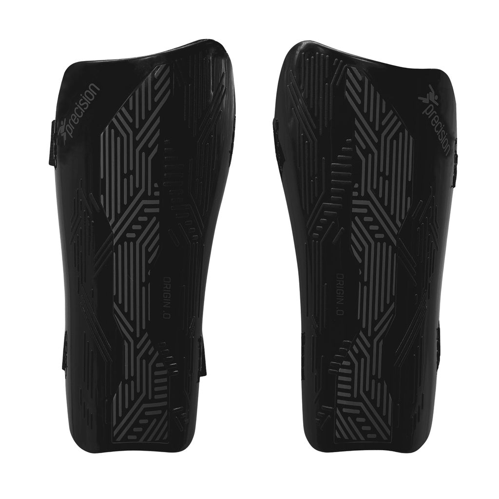 Precision Training Origin.0 Strap Shin Guards - Adult - Black