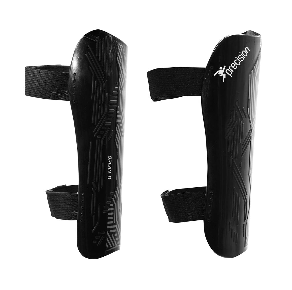Precision Training Origin.0 Strap Shin Guards - Adult - Black