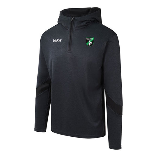 Mc Keever Fulham Irish GAA Core 22 1/4 Zip Hoodie - Adult - Black
