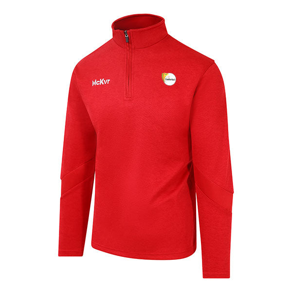 Mc Keever Eire Og GAA Carlow Core 22 1/4 Zip Top - Youth - Red