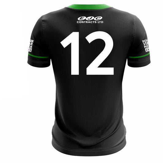 Mc Keever Queens GAA Official LGFA Numbered Away Jersey - Womens - Black