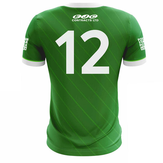 Mc Keever Queens GAA Official LGFA Numbered Home Jersey - Womens - Green