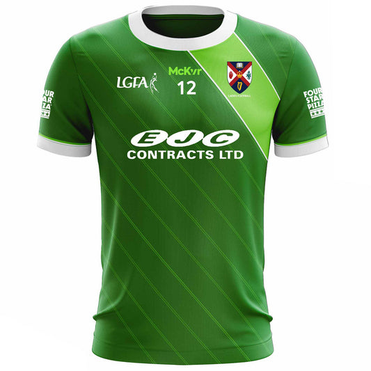 Mc Keever Queens GAA Official LGFA Numbered Home Jersey - Womens - Green