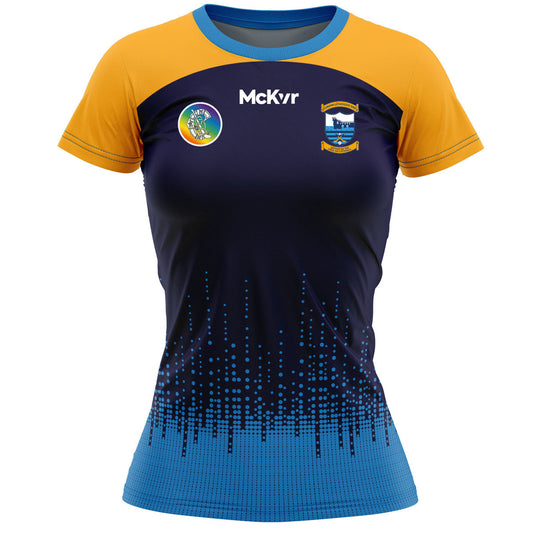 Mc Keever Salthill Knocknacarra Camogie Training Jersey - Adult - Navy/Amber/Blue