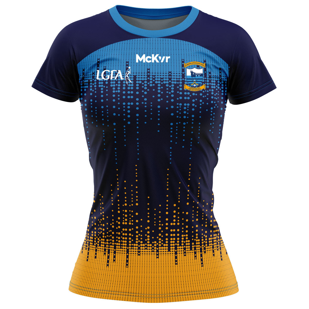 Mc Keever Salthill Knocknacarra LGFA Training Jersey - Adult - Navy/Amber/Blue Player Fit