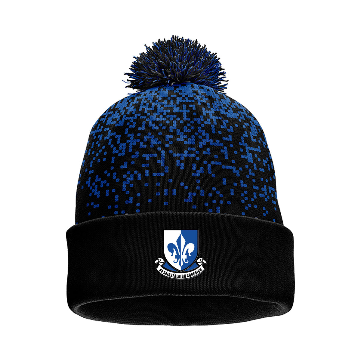 Mc Keever Sarsfields GAA Cork Core 22 Bobble Hat - Adult - Black/Blue