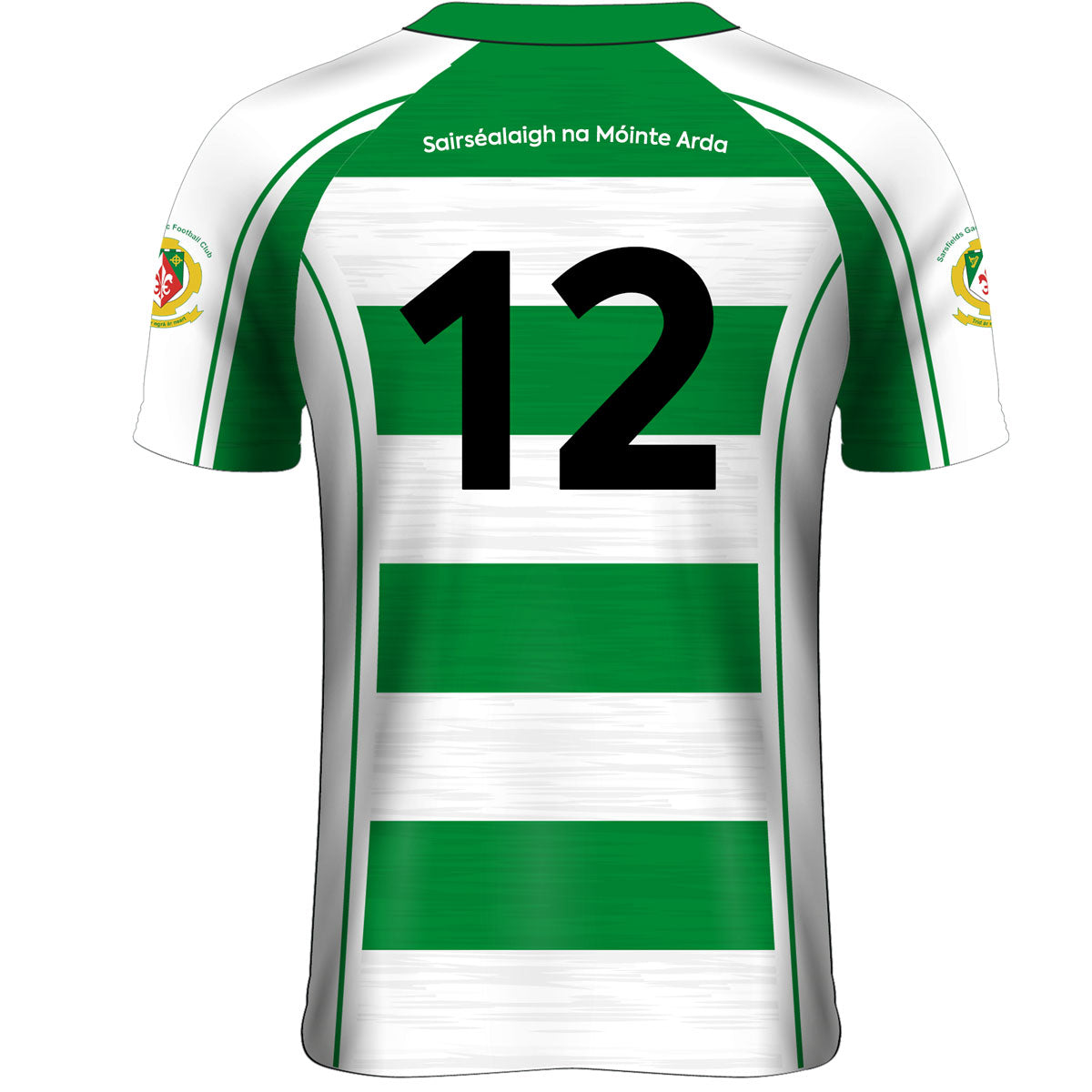 Mc Keever Sarsfields GAA Numbered Match Jersey - Womens - White/Green