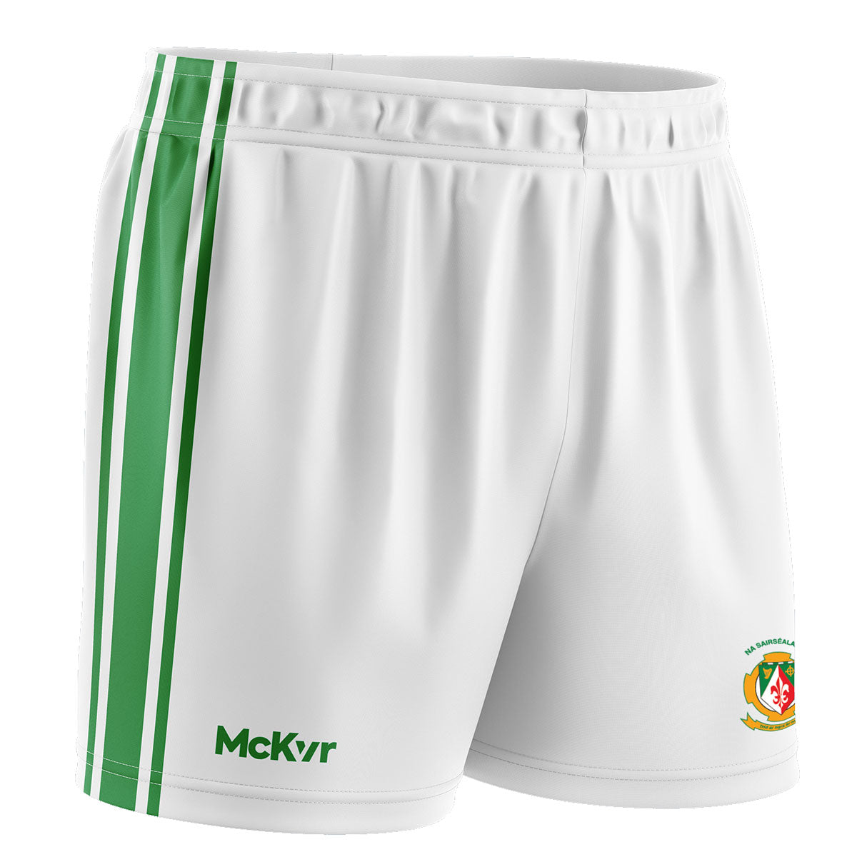 Mc Keever Sarsfields GAA Core 22 GAA Shorts - Youth - White/Green