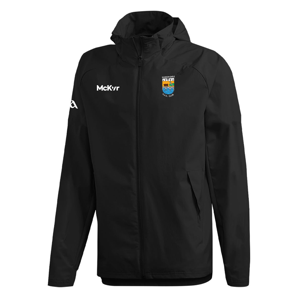 Mc Keever Shannon Gaels GAA Core 22 Rain Jacket - Youth - Black