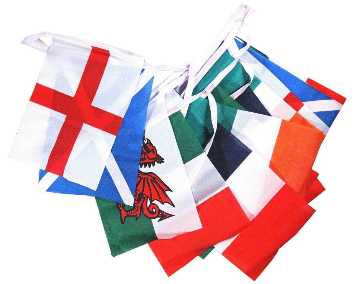 The GAA Store Rugby Six Nations Bunting - 30 Feet
