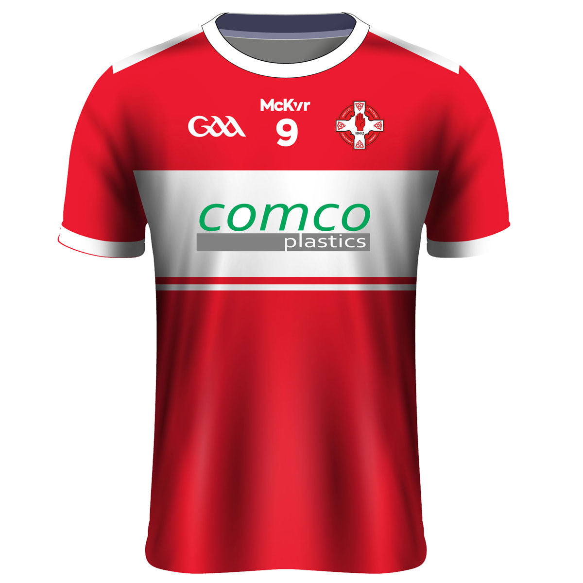 Mc Keever St Michael's Magheralin Numbered Home Jersey - Youth - Red