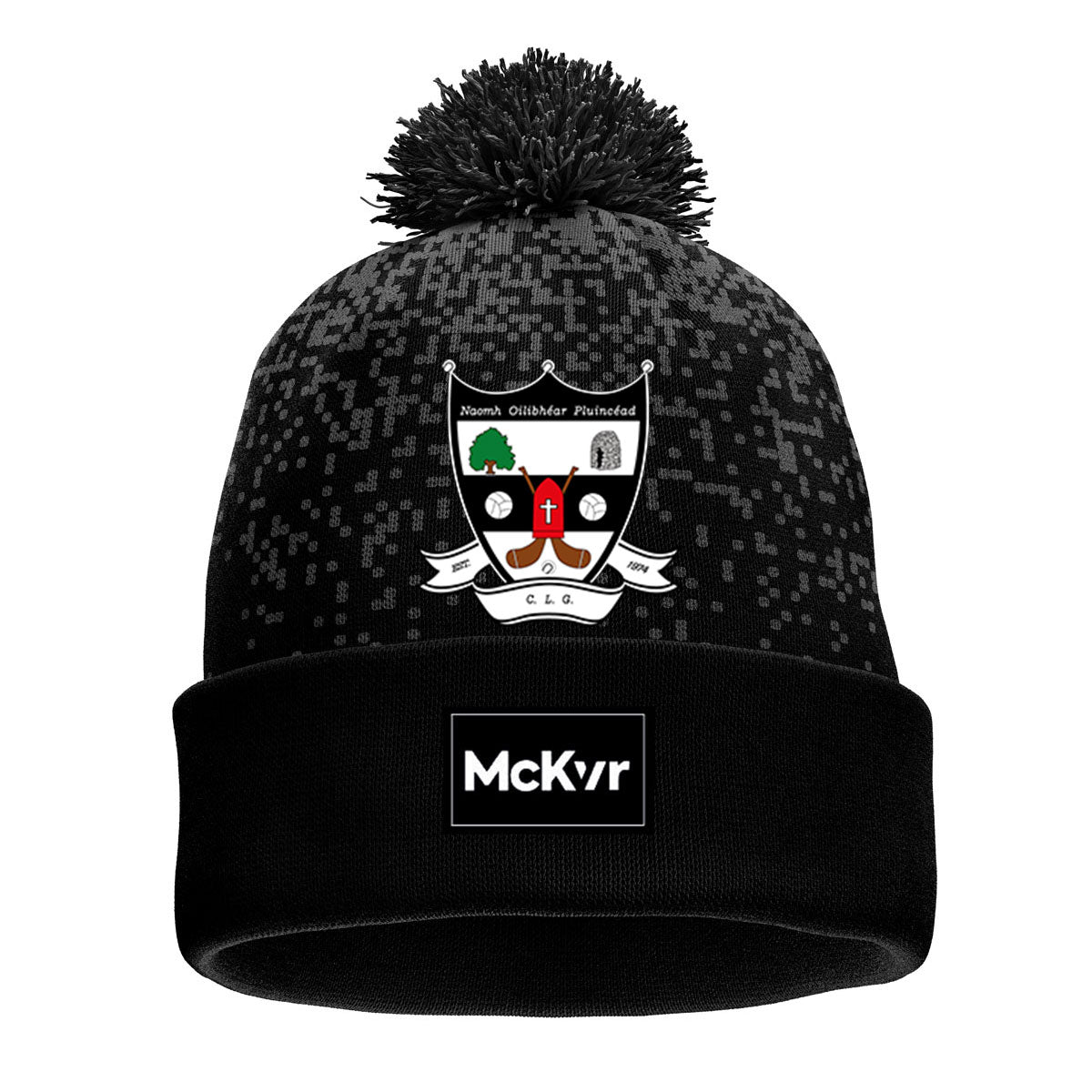 Mc Keever St Oliver Plunketts Cork GAA Core 22 Bobble Hat - Youth - Black/Grey