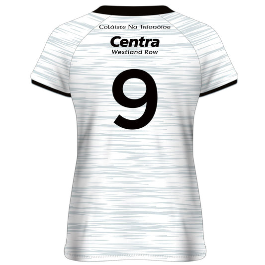 Mc Keever Trinity College Dublin LGFA Numbered Playing Jersey - Womens - White/Silver