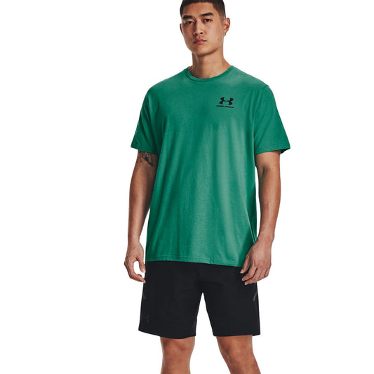 Under Armour Sportstyle Left Chest Short Sleeve Tee - Mens - Birdie Green/Black