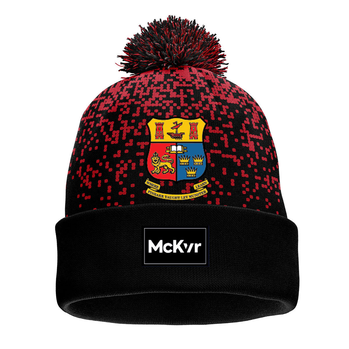 Mc Keever UCC GAA Club Core 22 Bobble Hat - Adult - Black/Red