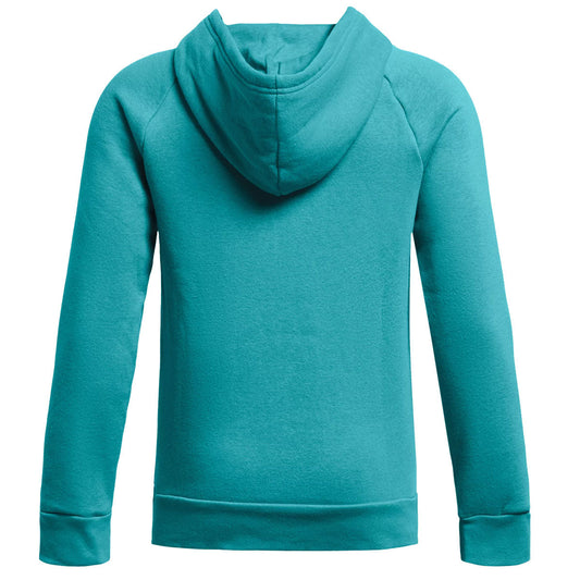 Under Armour Rival Fleece BL Hoodie - Boys - Circuit Teal/White Youth X-Small