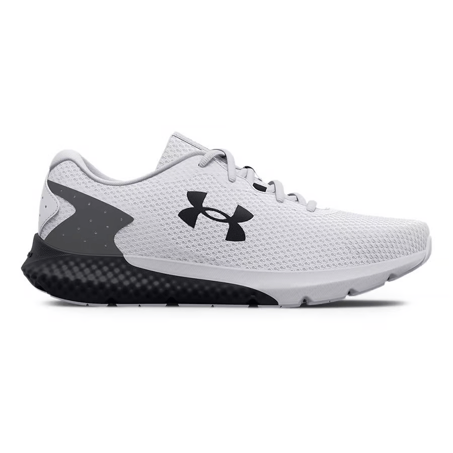 Under Armour Charged Rogue 3 Running Shoes - Mens - White/Black