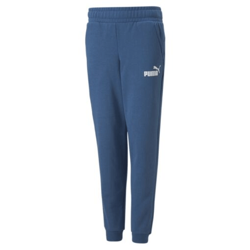Puma Essentials Logo Fleece Pants - Boys - Lake Blue