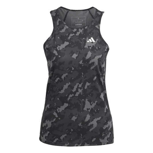 adidas Own The Run Camo Running Tank Top - Womens - Black