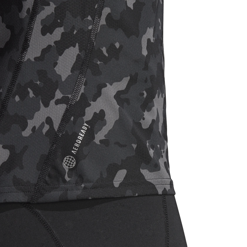 adidas Own The Run Camo Running Tank Top - Womens - Black