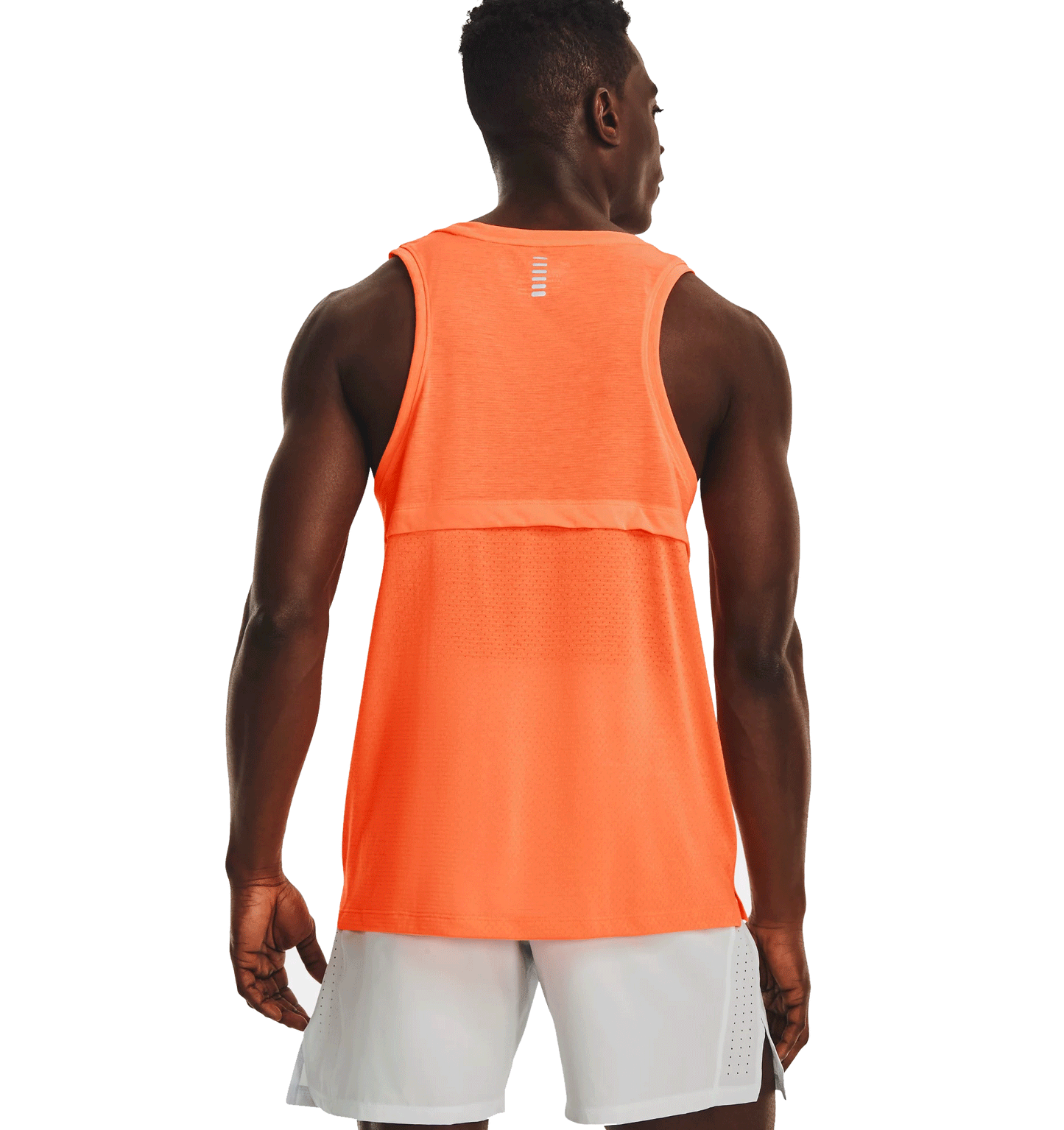 Under Armour Streaker Run Singlet - Mens - Orange Blast/Reflective