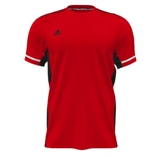 adidas Mi Team 19 Short Sleeve Jersey - Adult - Red/Black