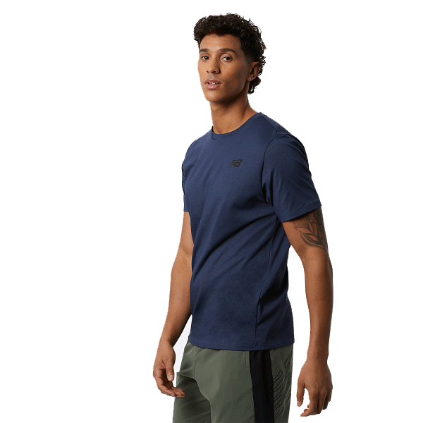 New Balance Tenacity Heathertech Tee - Mens - Navy