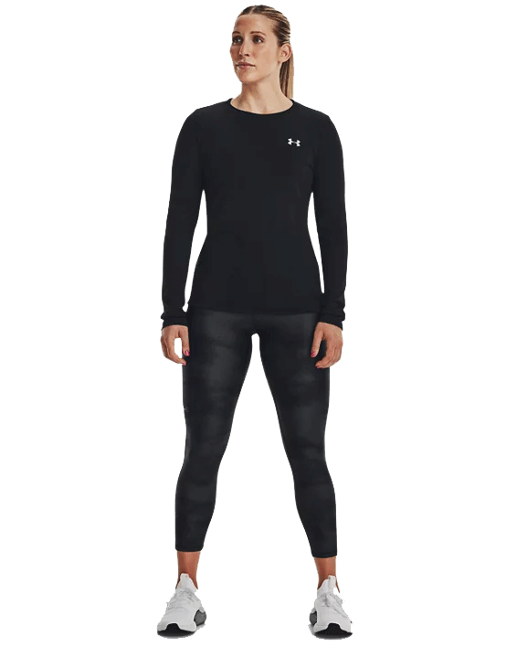 Under Armour Heatgear Armour Printed Ankle Leggings - Womens - Black/Jet Grey/Black