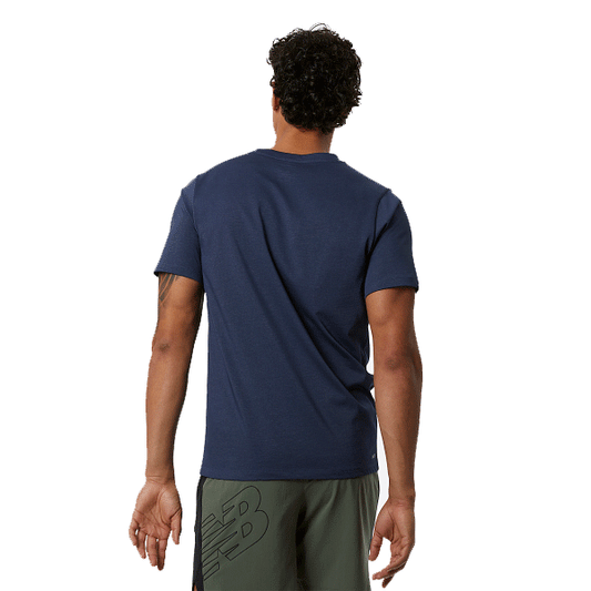 New Balance Tenacity Heathertech Tee - Mens - Navy