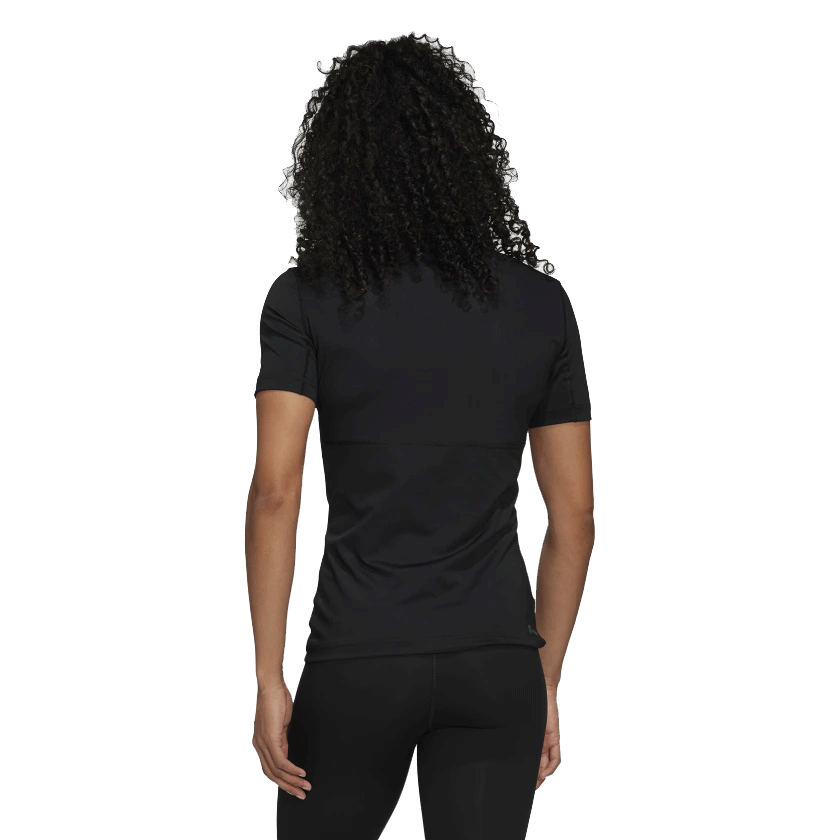 adidas Techfit Training Tee - Womens - Black/White