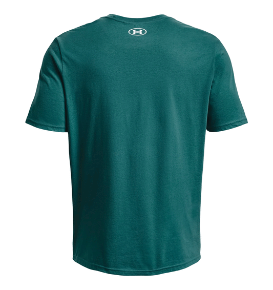 Under Armour Boxed Sportstyle Short Sleeve Tee - Mens - Coastal Teal/White