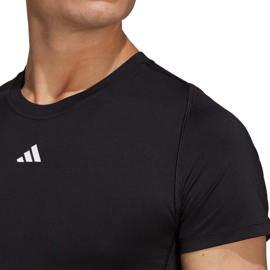 adidas Techfit Training Tee - Mens - Black