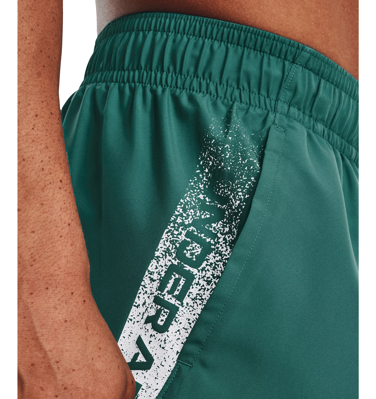 Under Armour Woven Graphic Shorts - Mens - Coastal Blue/White