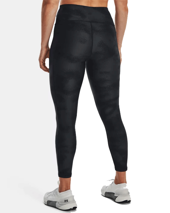 Under Armour Heatgear Armour Printed Ankle Leggings - Womens - Black/Jet Grey/Black