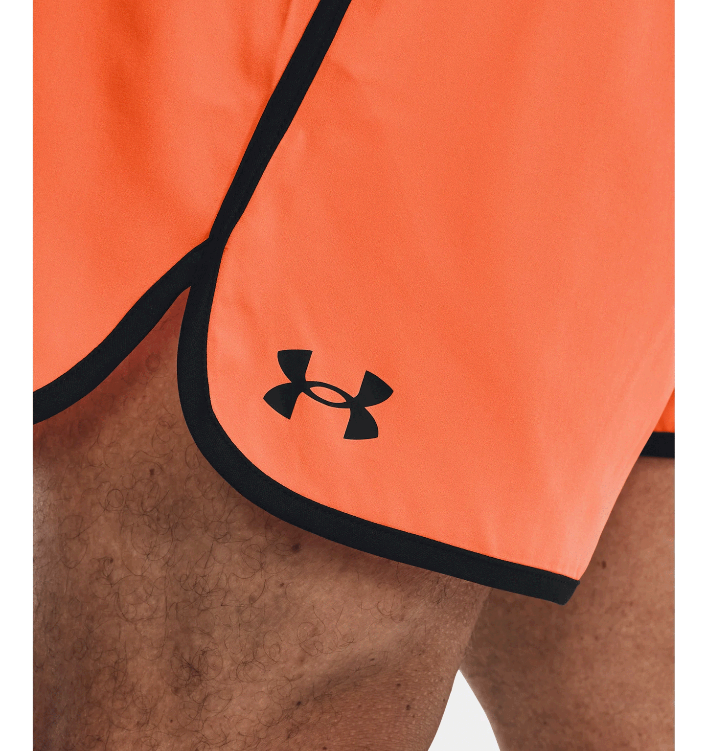 Under Armour HIIT Woven 6in Shorts - Mens - Orange Blast/Black