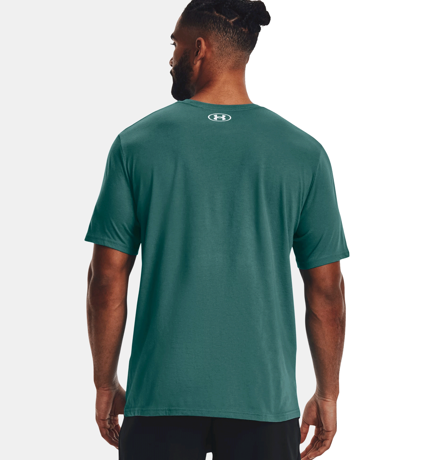 Under Armour Boxed Sportstyle Short Sleeve Tee - Mens - Coastal Teal/White