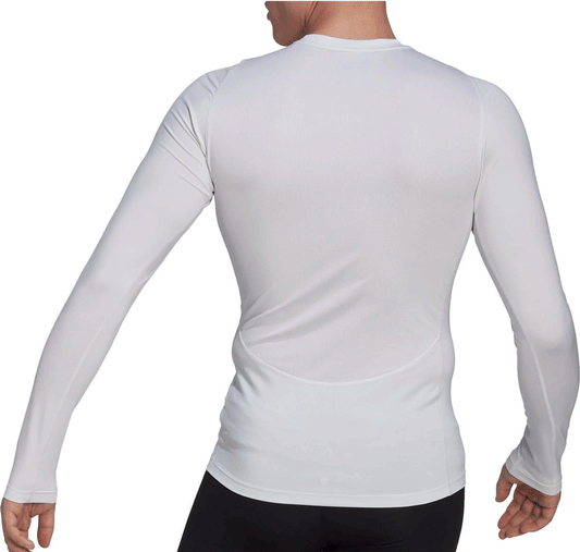 adidas Techfit Long Sleeve Training Tee - Mens - White