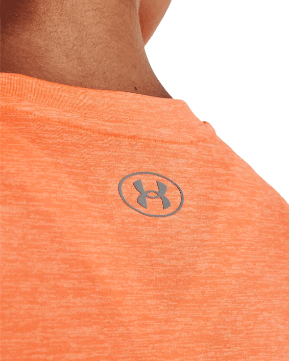 Under Armour Tech Twist Training Tee - Womens - Orange Blast/Orange Tropic/Metallic Silver