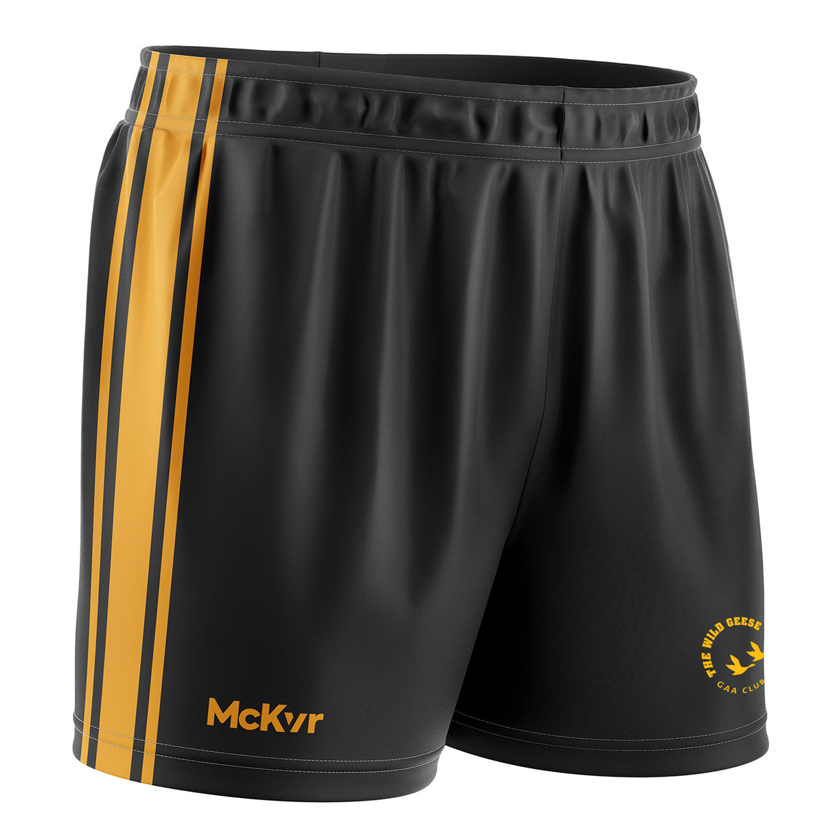 Mc Keever Wild Geese GAA Core 22 GAA Shorts - Adult - Black/Amber