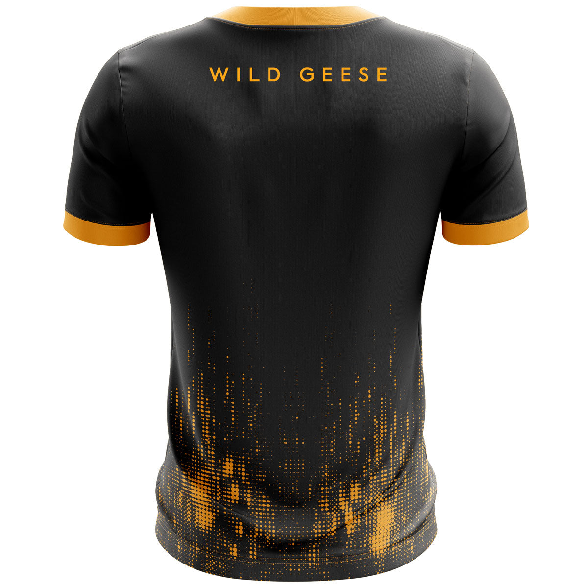 Mc Keever Wild Geese GAA Training Jersey - Adult - Black Glitch Player Fit