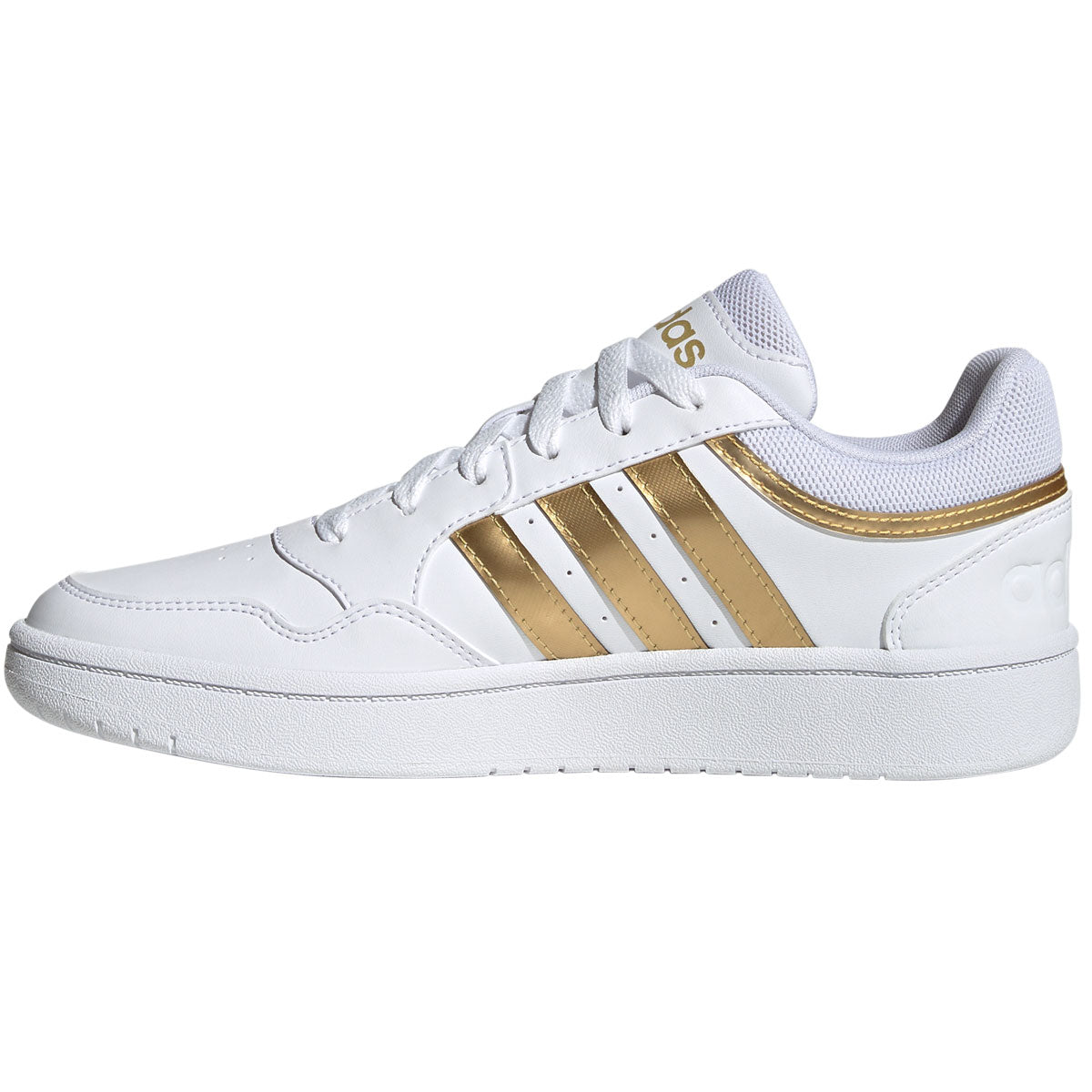 adidas Hoops 3.0 Trainers - Womens - White/Gold