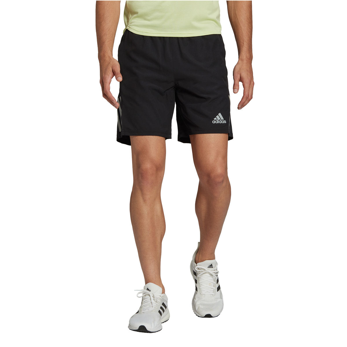 adidas Own The Run 5'' Shorts - Mens - Black/Reflective Silver