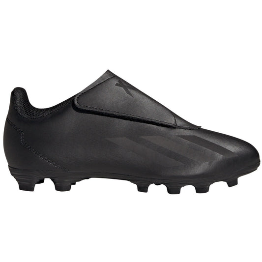 adidas X Crazyfast.4 Velcro Football Boots - Youth - Black