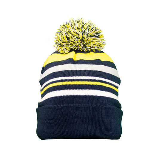 Mc Keever Beanie Hat - Yellow/Grey/Navy