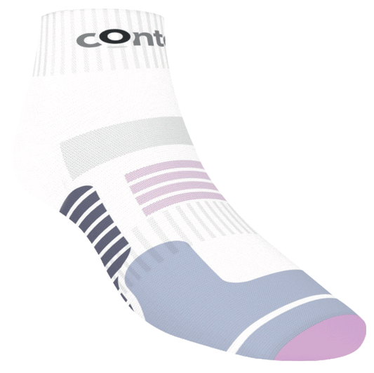 Contest Running Socks - Adult - White/Lilac