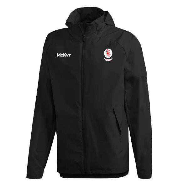 Mc Keever Eire Og GAA Carlow Core 22 Rain Jacket - Adult - Black