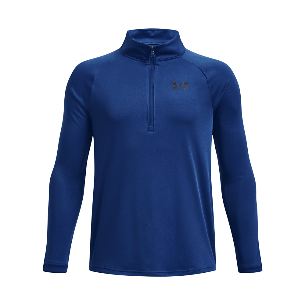 Under Armour Tech 2.0 1/2 Zip Top - Boys - Blue Mirage/Black