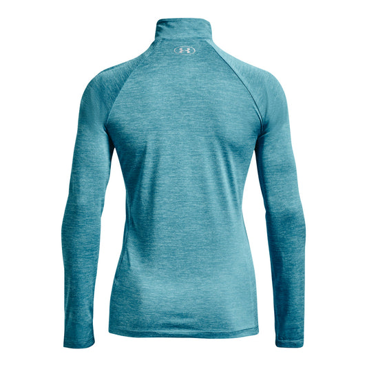 Under Armour Tech 1/2 Zip Training Top - Womens - Glacier Blue/White/Metallic Silver