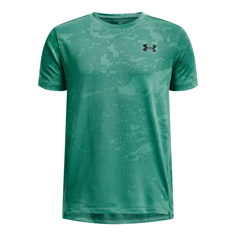 Under Armour Tech Vent Jacquard Short Sleeve Tee - Boys - Birdie Green/Black
